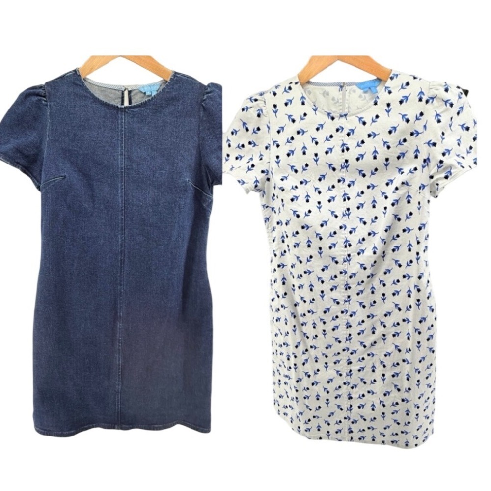 Set of 2 Draper James Women's super cute & summery Puff Shift Dresses Sz 4